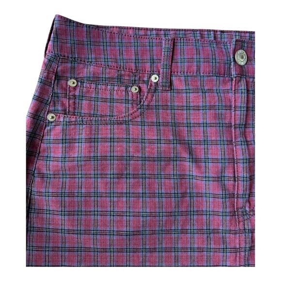 American Eagle High Rise Mini stretch skirts plaid black bundle of 2 size 12 - Picture 5 of 13